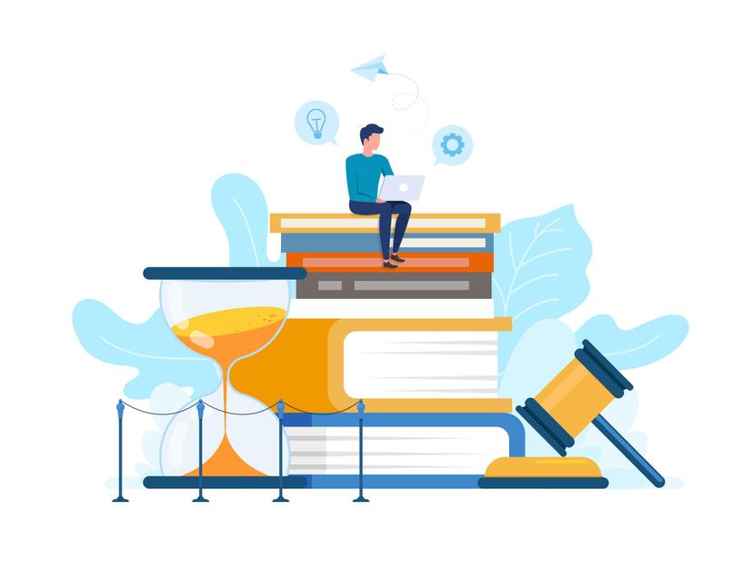 Prawnik pracujący z laptopem - platforma dla prawników Advoo